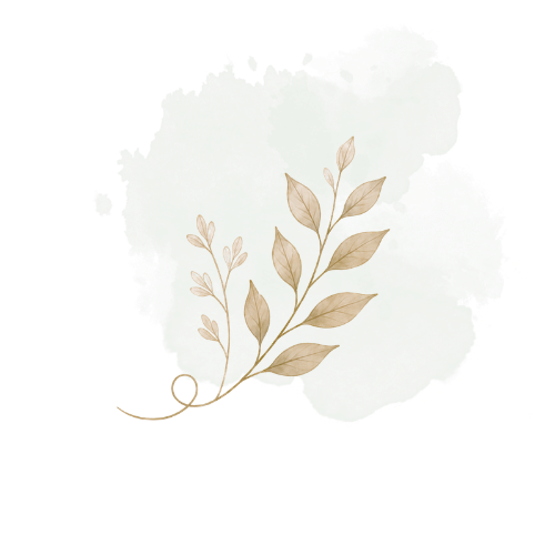 Soft botanical branch illustration