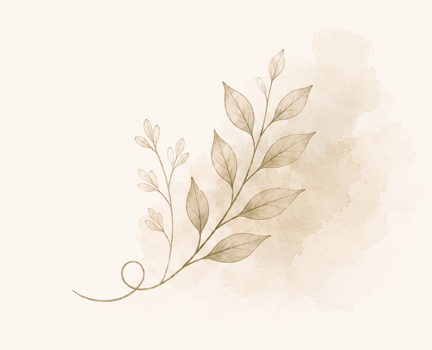Botanical leaf illustration